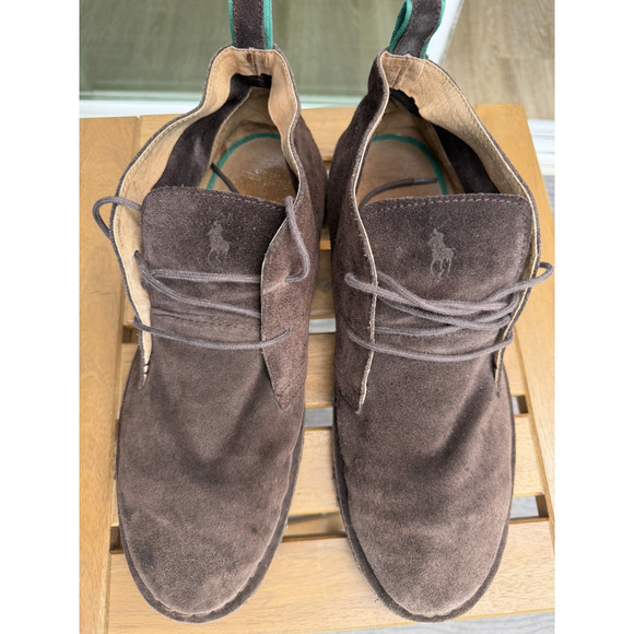 Polo Ralph Lauren Casterton Chukka Boots Shoes 11D Brown Suede Leather main image 6